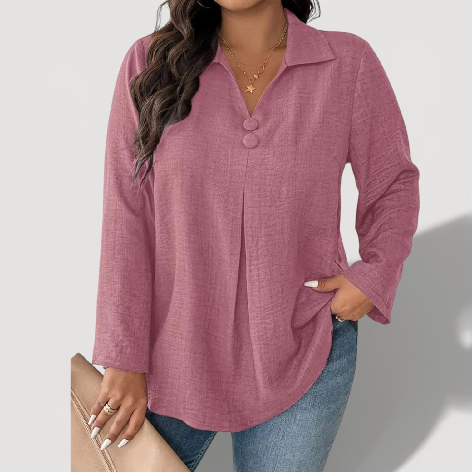 NANCY – CLASSIC BUTTON SHIRT