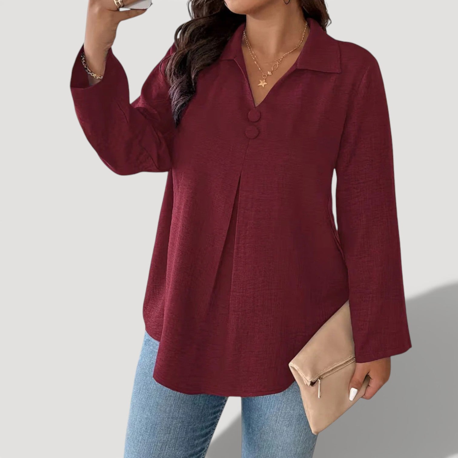 NANCY – CLASSIC BUTTON SHIRT