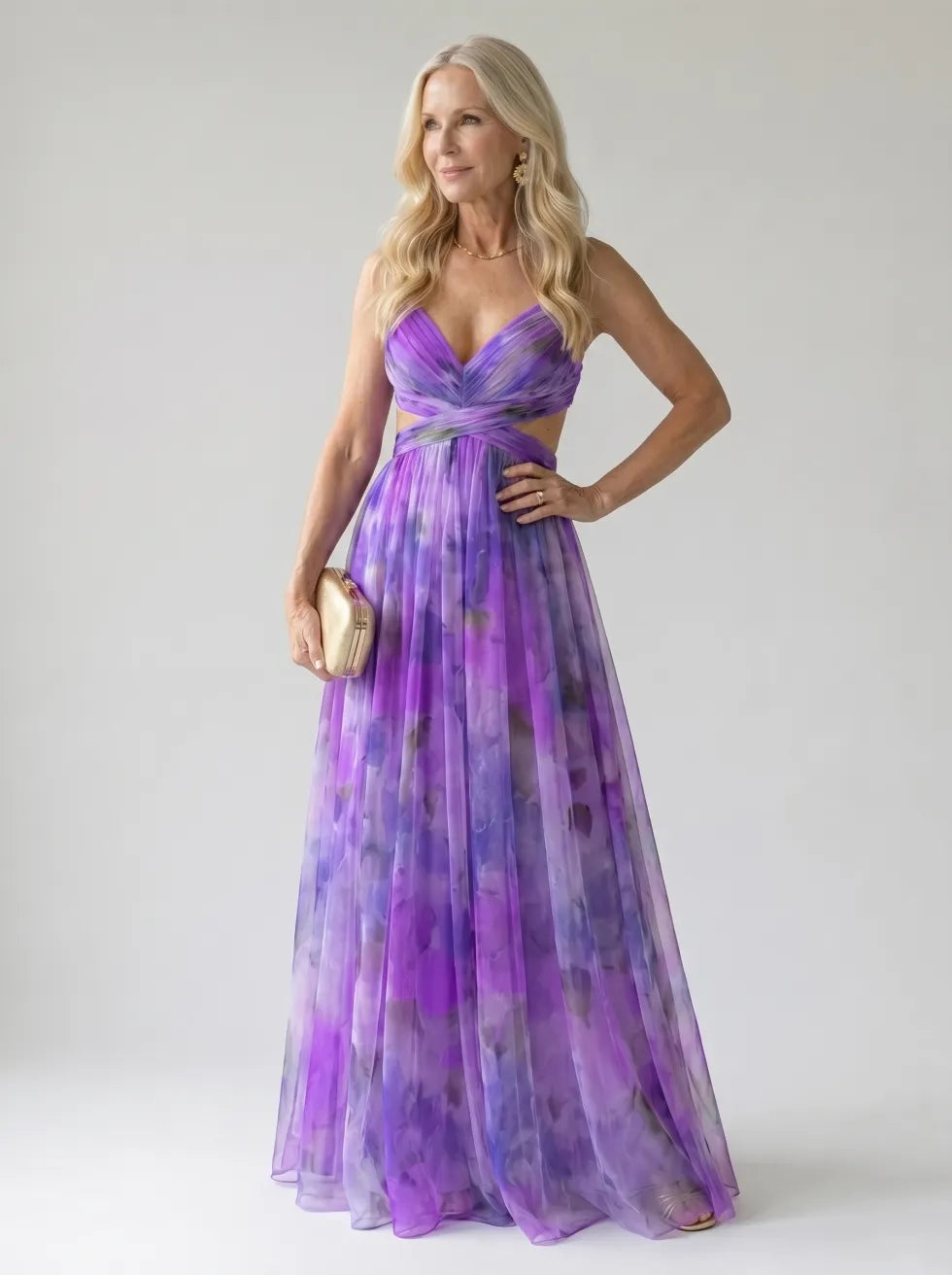 Isa Soft Wrap Maxi Dress
