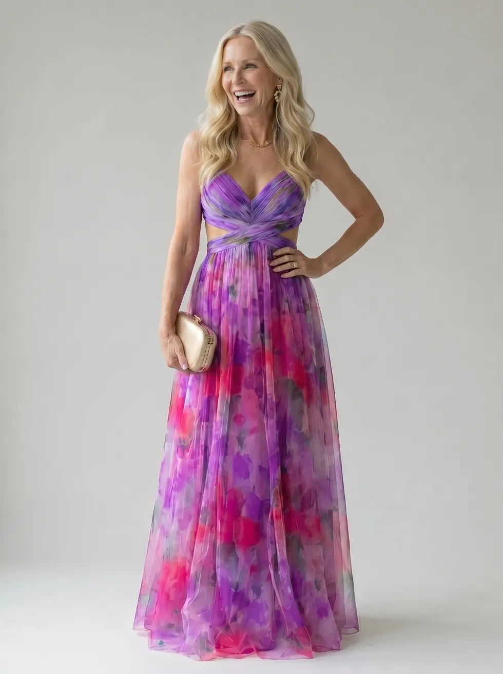 Isa Soft Wrap Maxi Dress