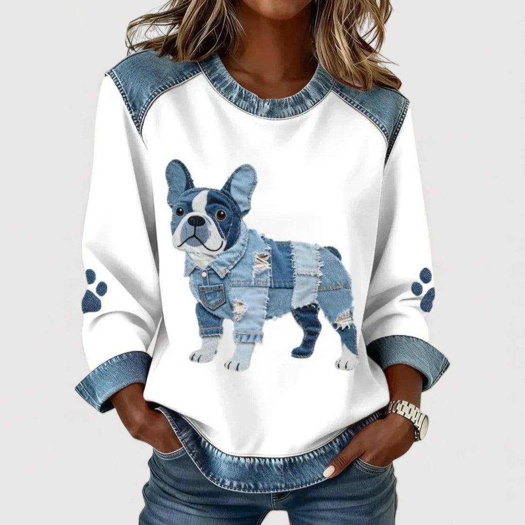MARAVELLA – DOG PRINT TOP