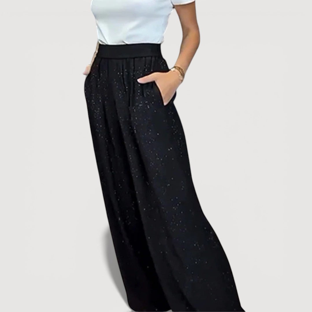 JUVIA – SHIMMER WIDE TROUSERS
