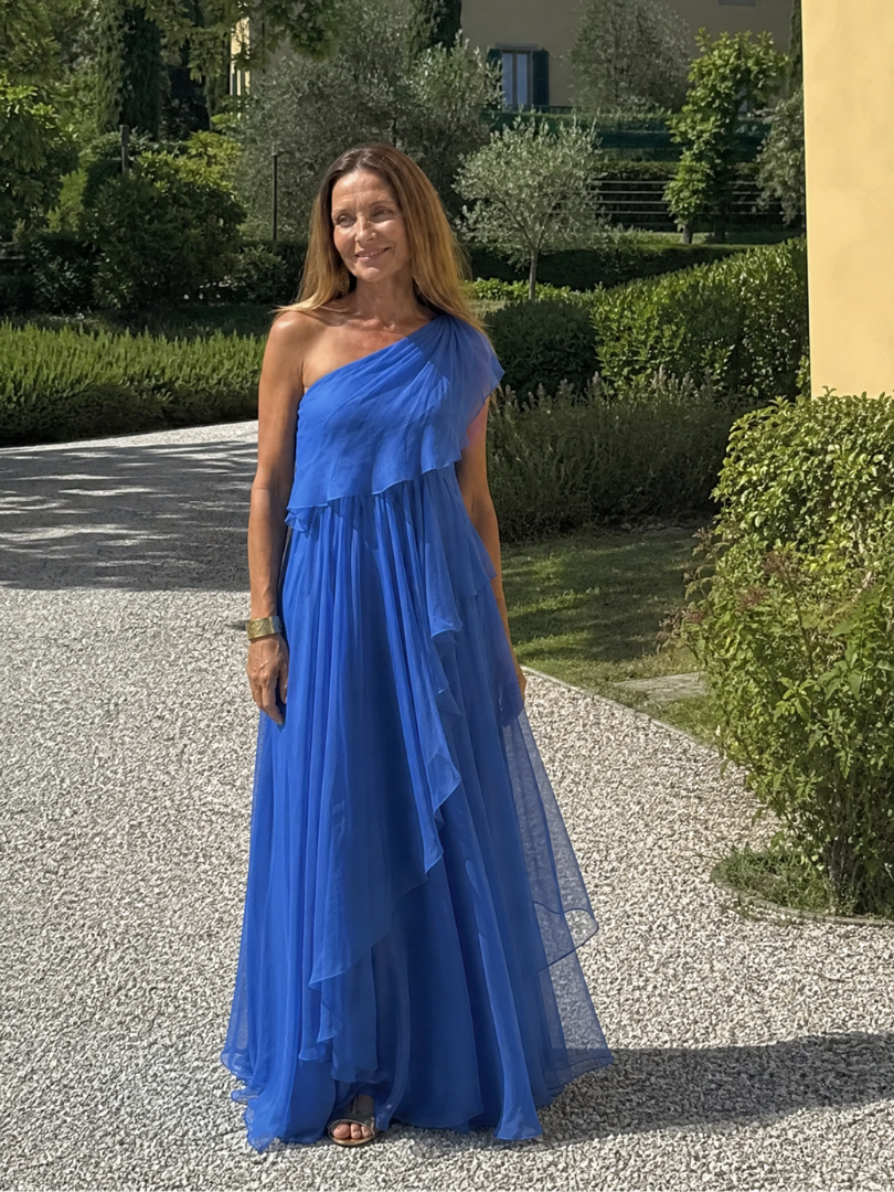Talia | Cascading Ruffle Maxi Dress