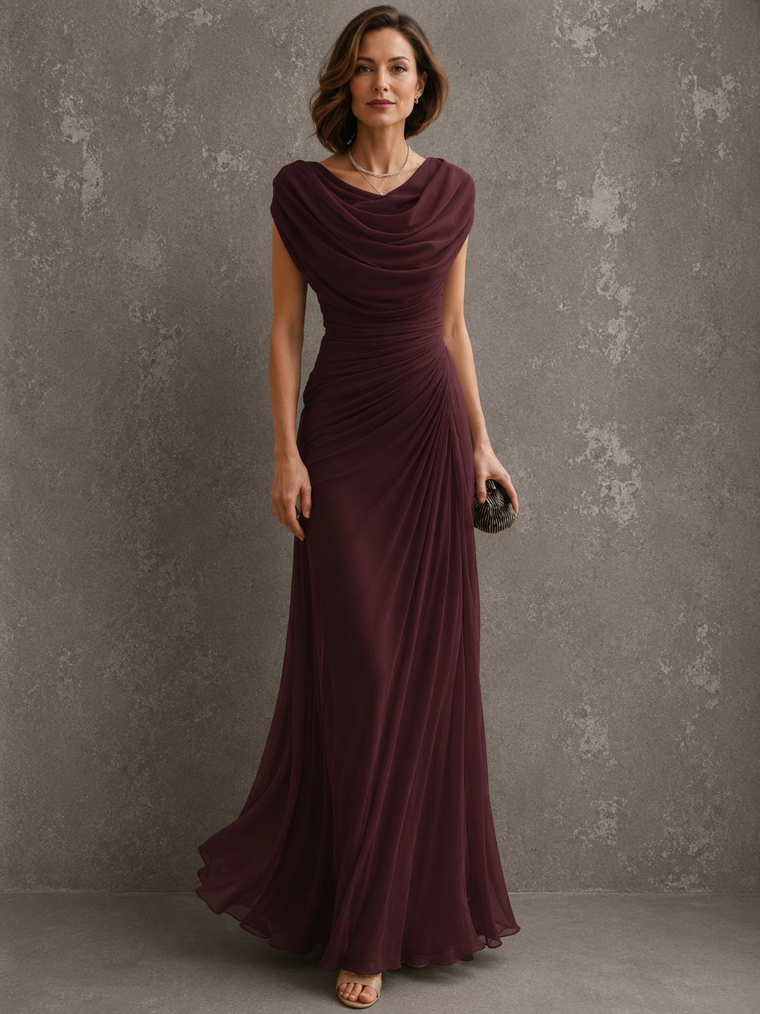 Jenna | Draped Maxi Dress