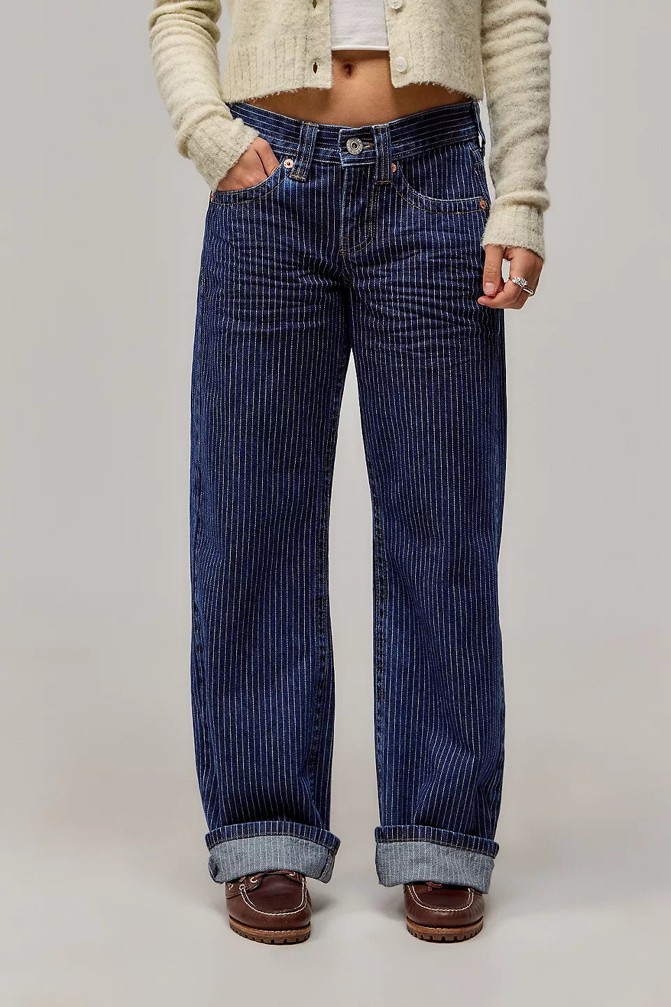Zena | Pinstripe Jeans
