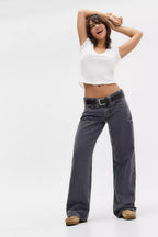 Zena | Pinstripe Jeans