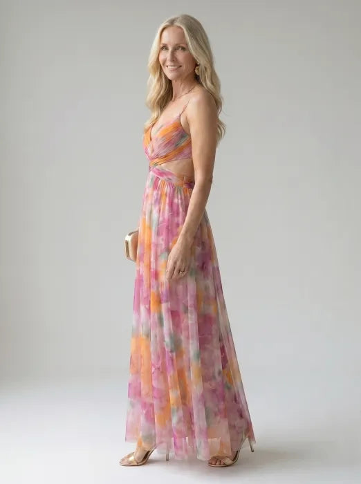 Isa Soft Wrap Maxi Dress