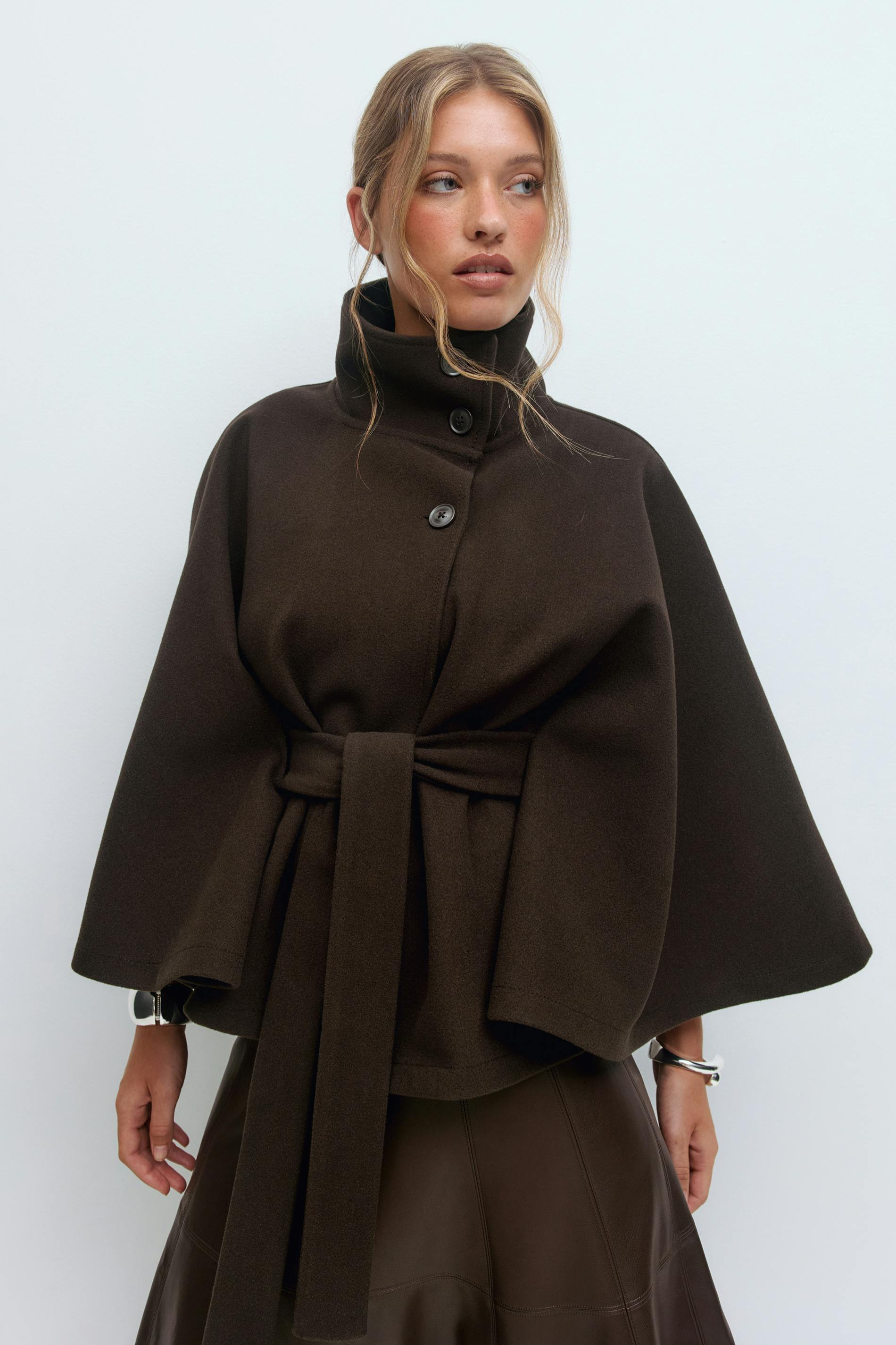 Ombrelle | Belted Cape Jacket
