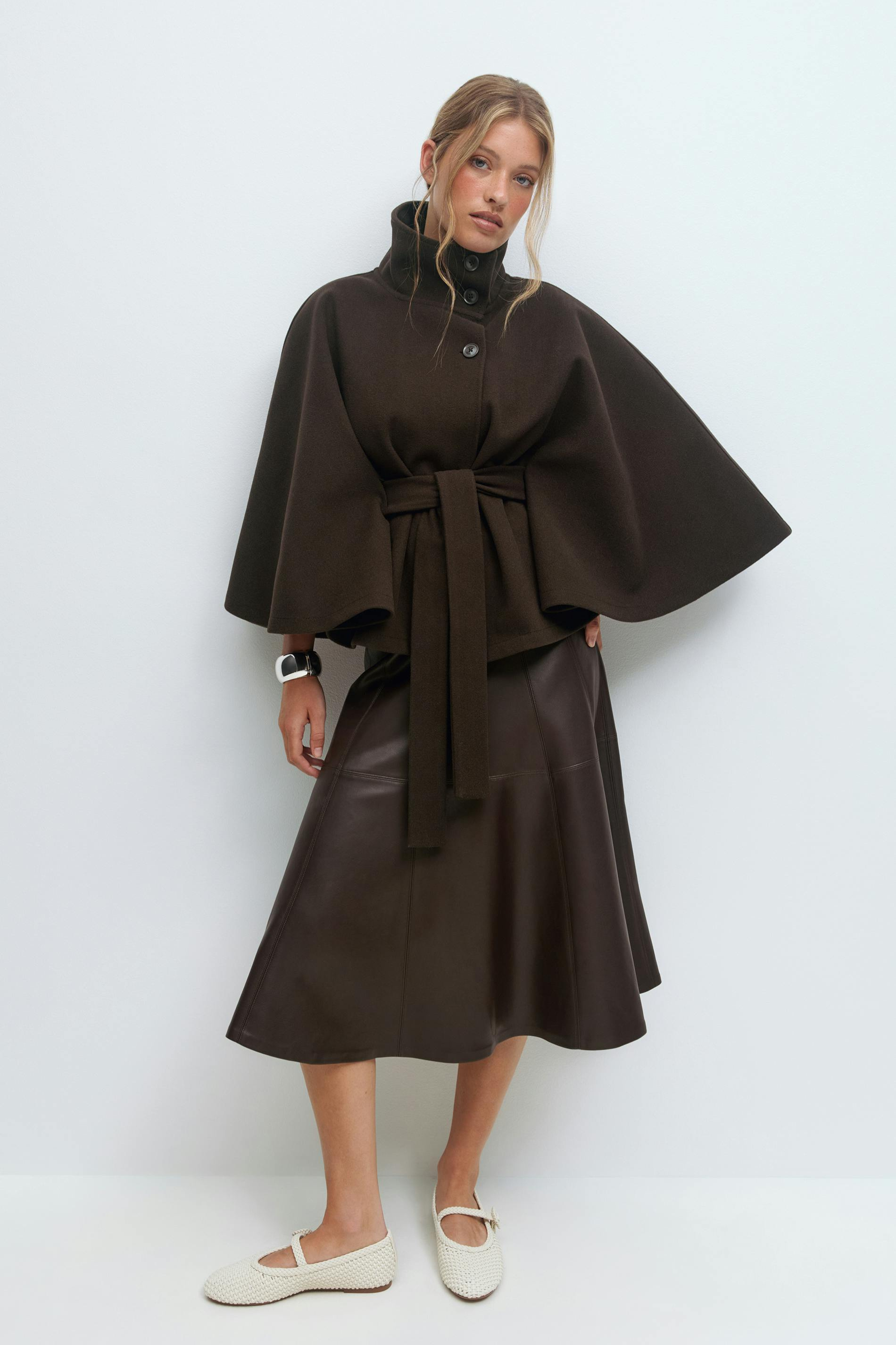 Ombrelle | Belted Cape Jacket