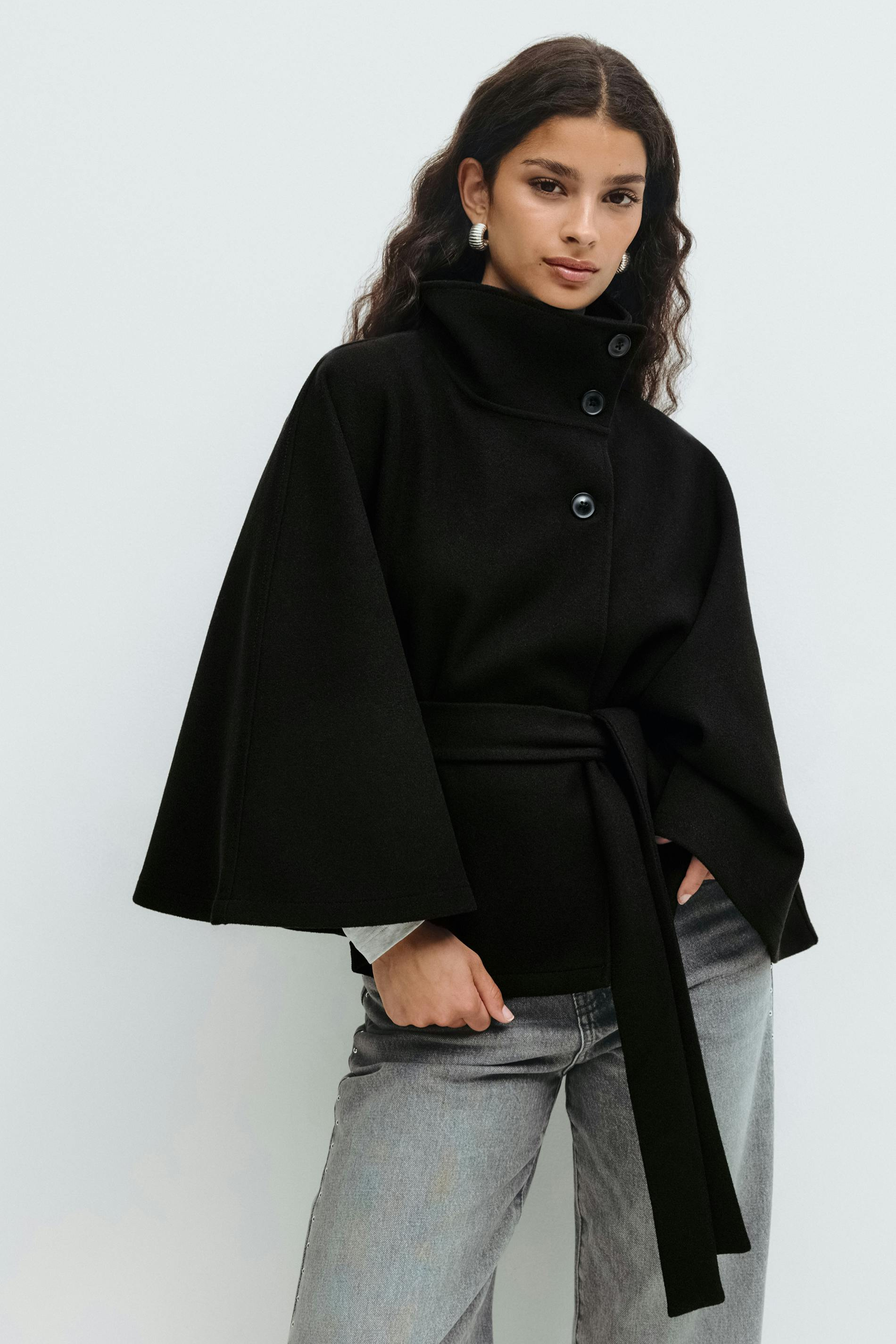 Ombrelle | Belted Cape Jacket