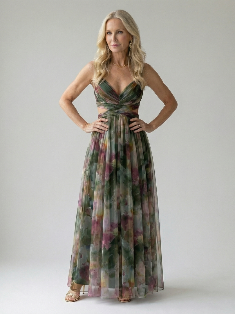 Isa Soft Wrap Maxi Dress