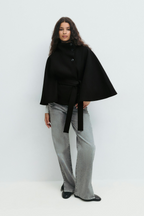 Ombrelle | Belted Cape Jacket