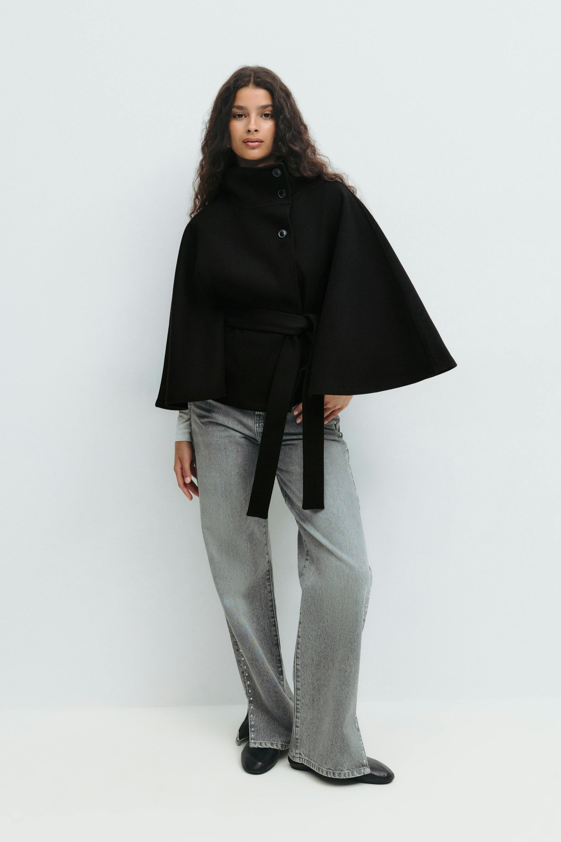 Ombrelle | Belted Cape Jacket