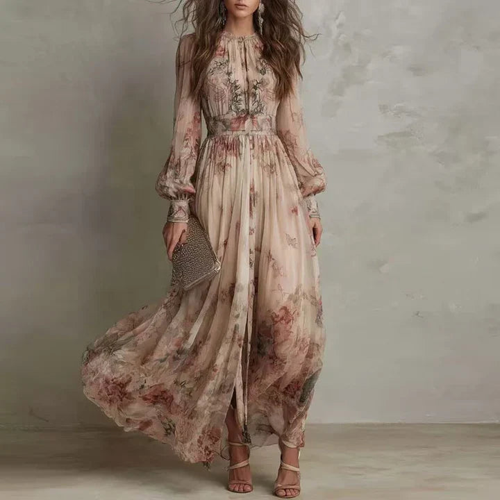 Amelie | Vintage Floral Maxi Dress