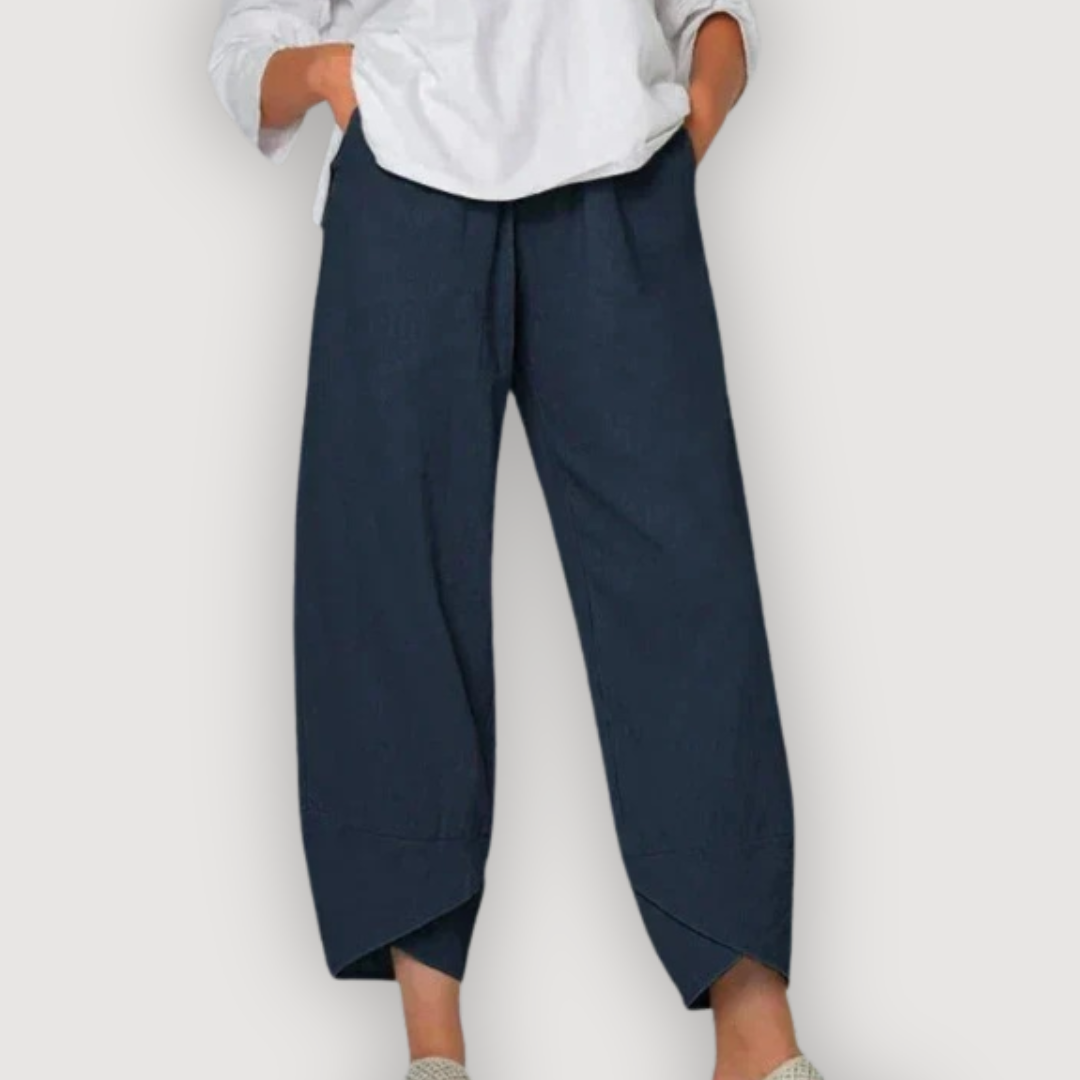 ZARA – RELAXED LINEN TROUSERS