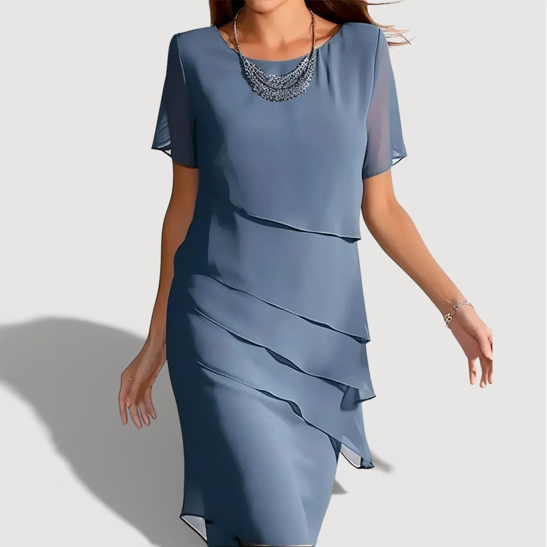 KENDRA – LAYERED MIDI DRESS