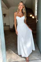 Jessica - Lace-Up Sleeveless Maxi Dress