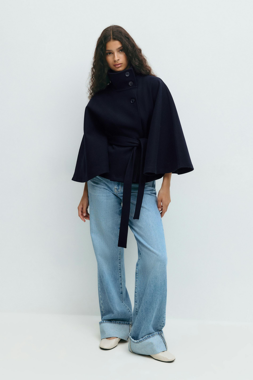 Ombrelle | Belted Cape Jacket