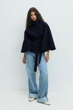 Ombrelle | Belted Cape Jacket