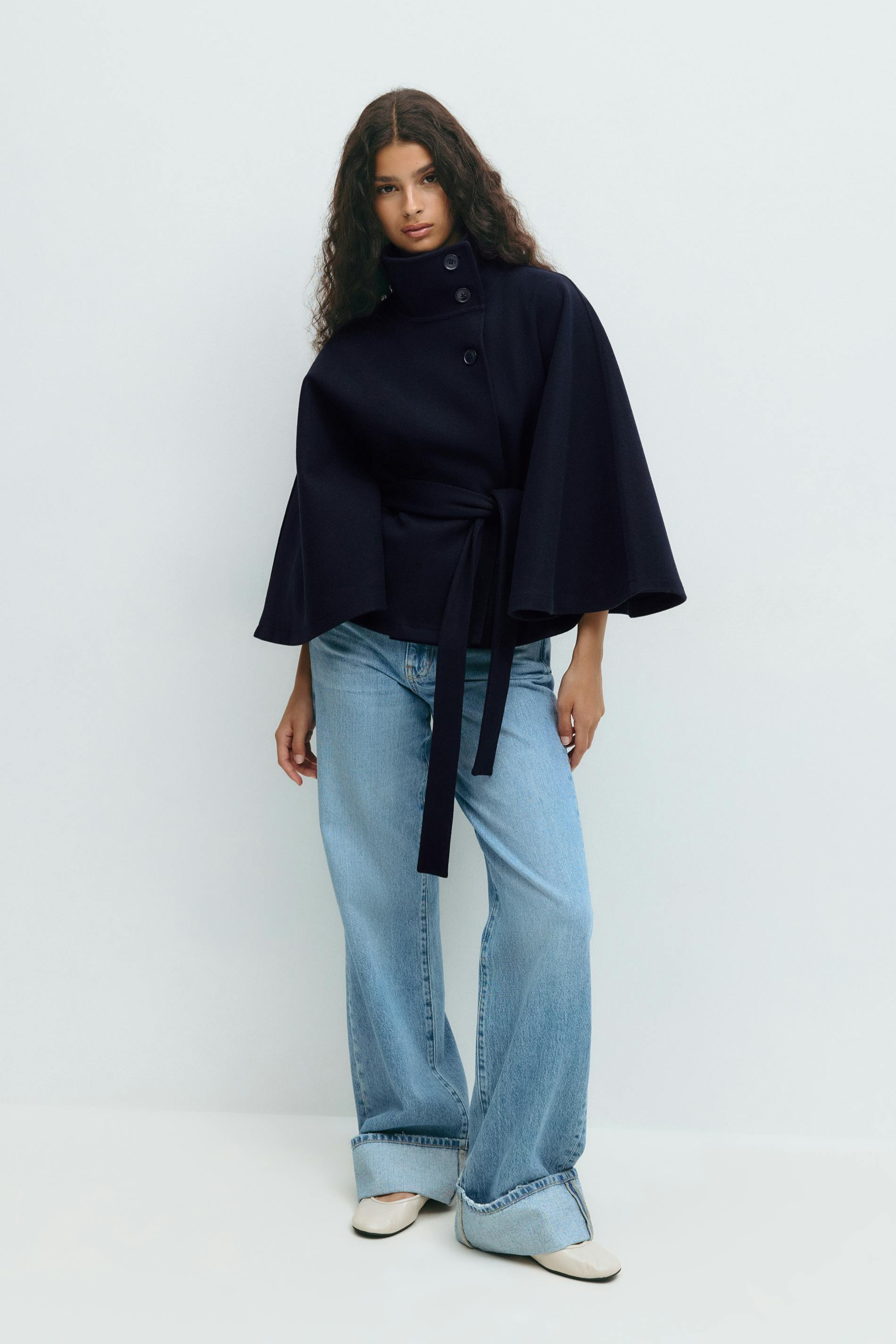 Ombrelle | Belted Cape Jacket