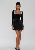 Valerie velvet Mini dress