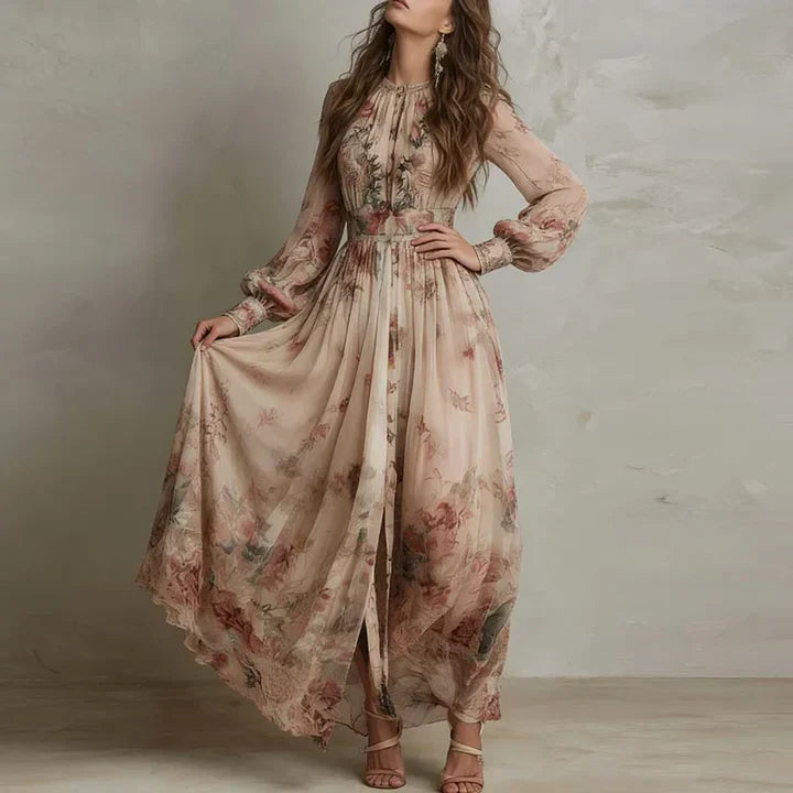 Amelie | Vintage Floral Maxi Dress