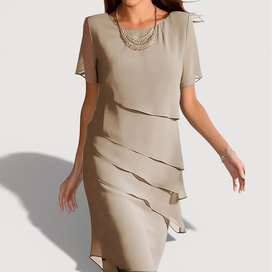 KENDRA – LAYERED MIDI DRESS