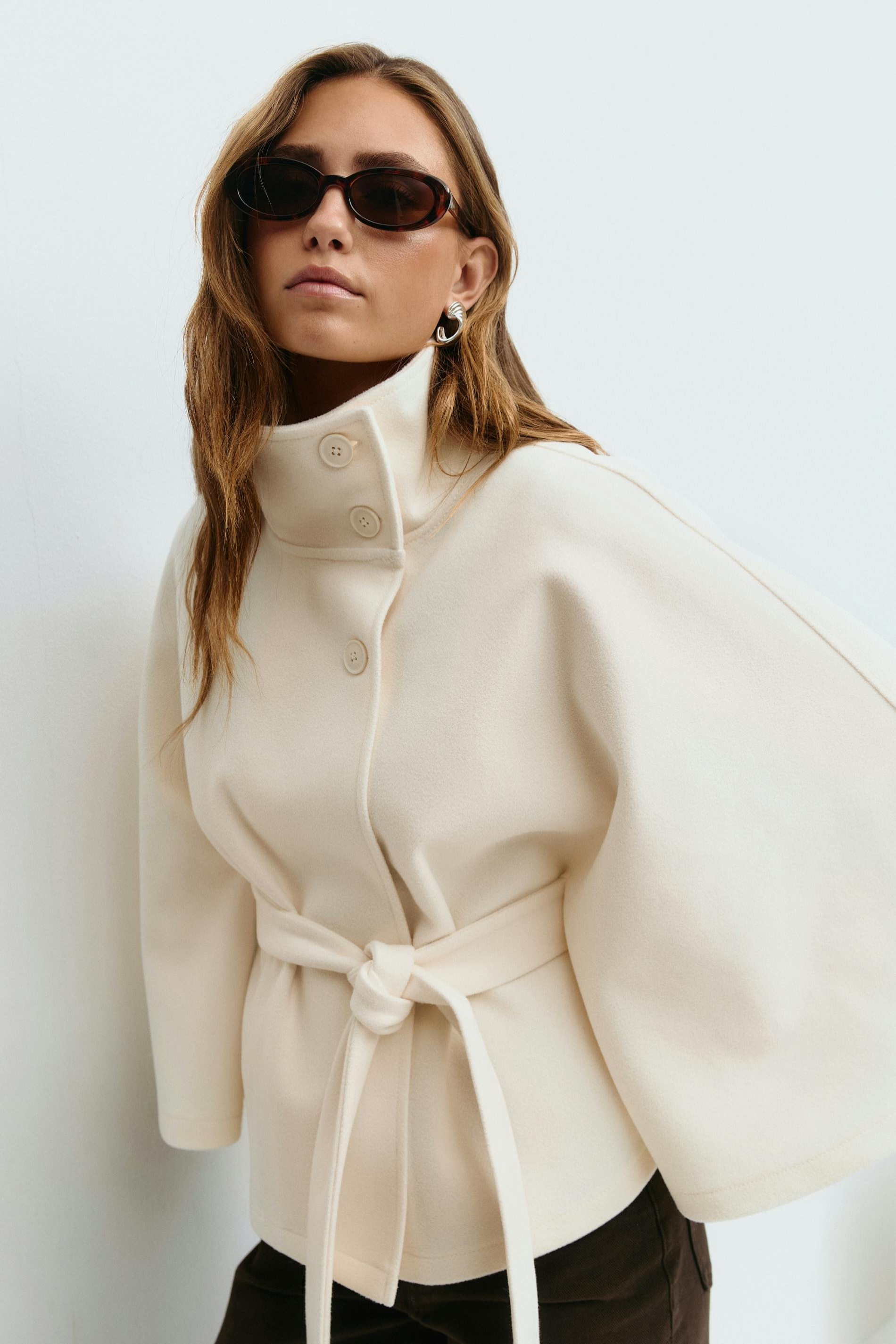Ombrelle | Belted Cape Jacket