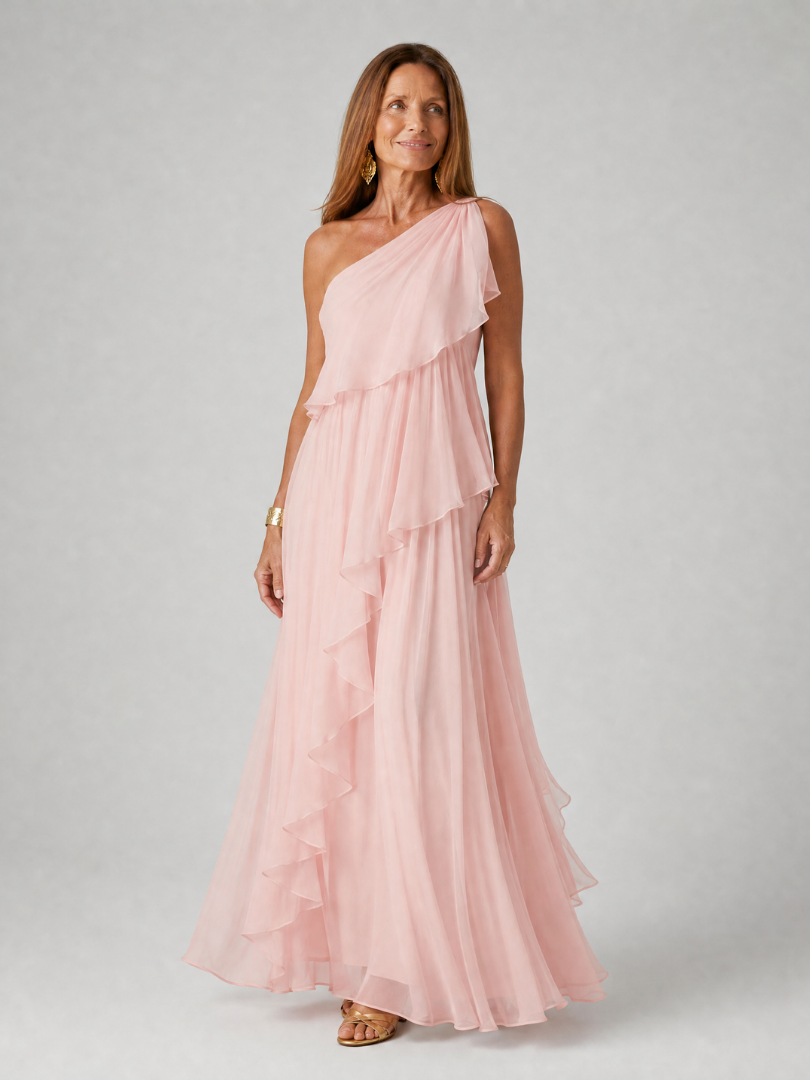 Talia | Cascading Ruffle Maxi Dress