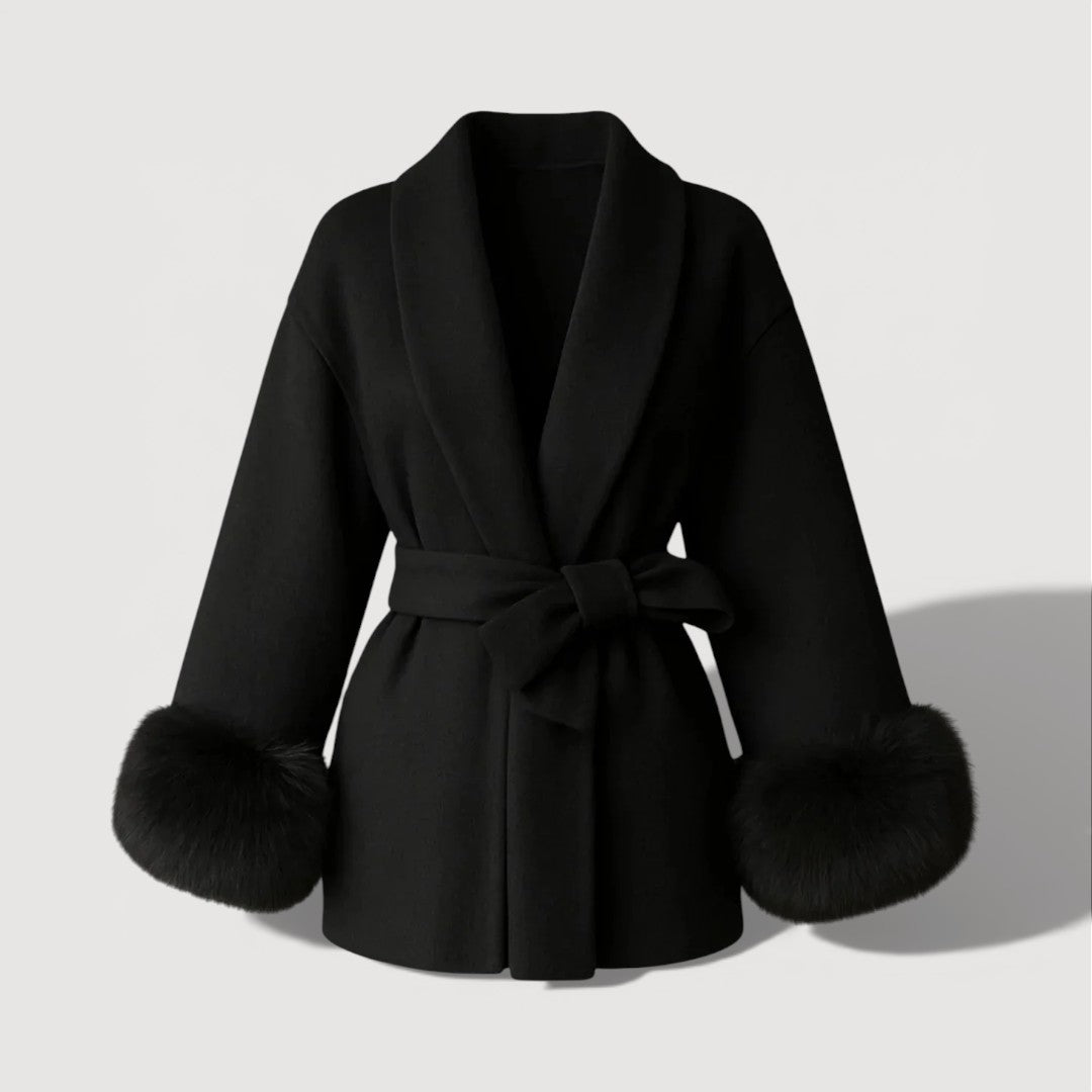 JULIA – BELTED WRAP COAT