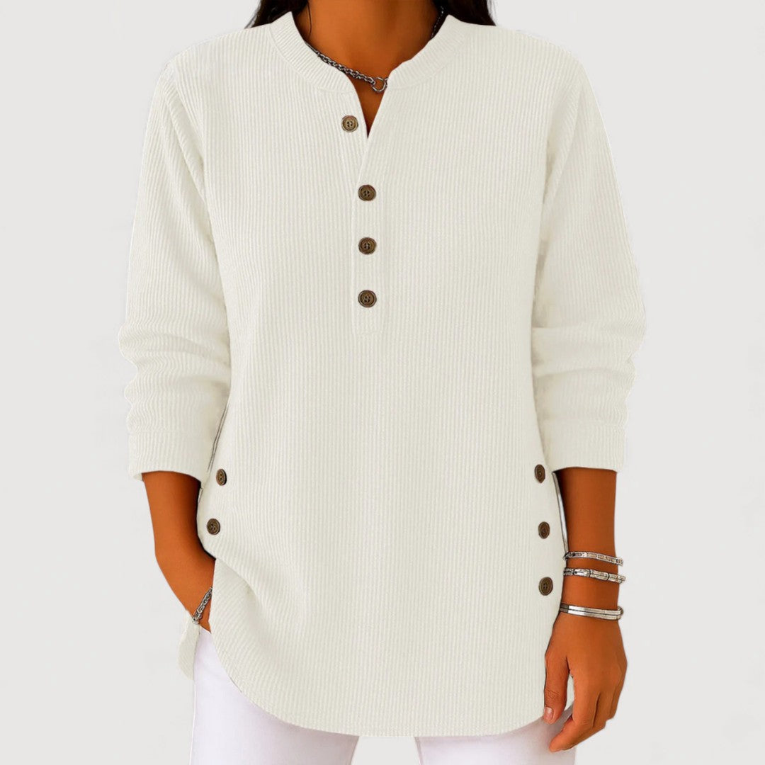 ANIKA – COSY BUTTON TOP