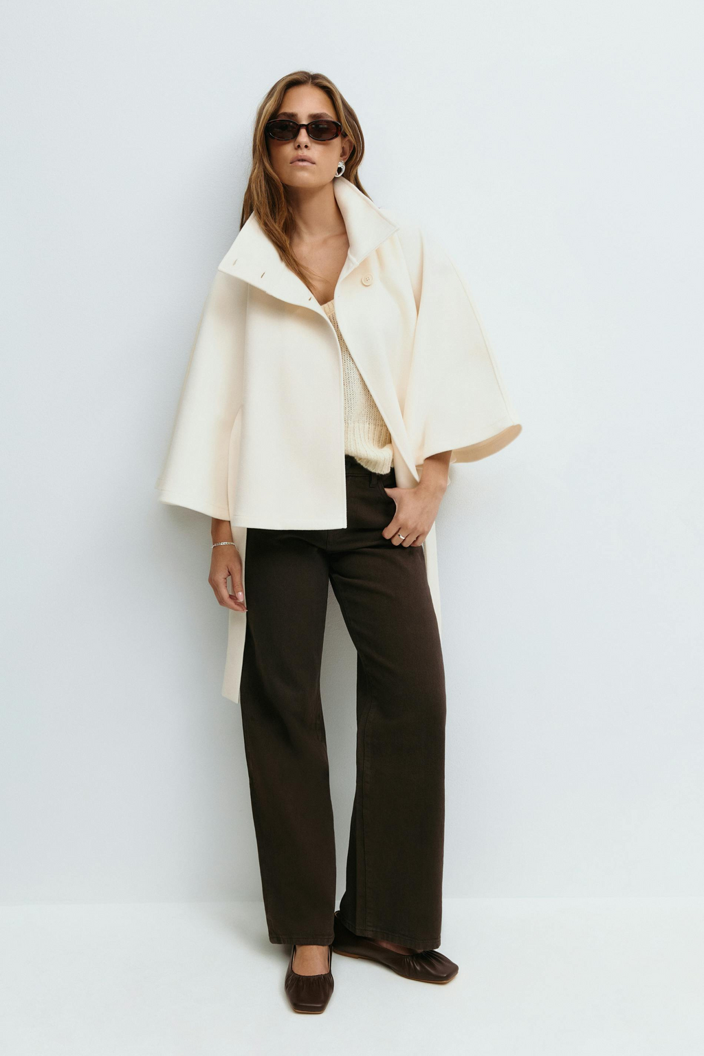 Ombrelle | Belted Cape Jacket
