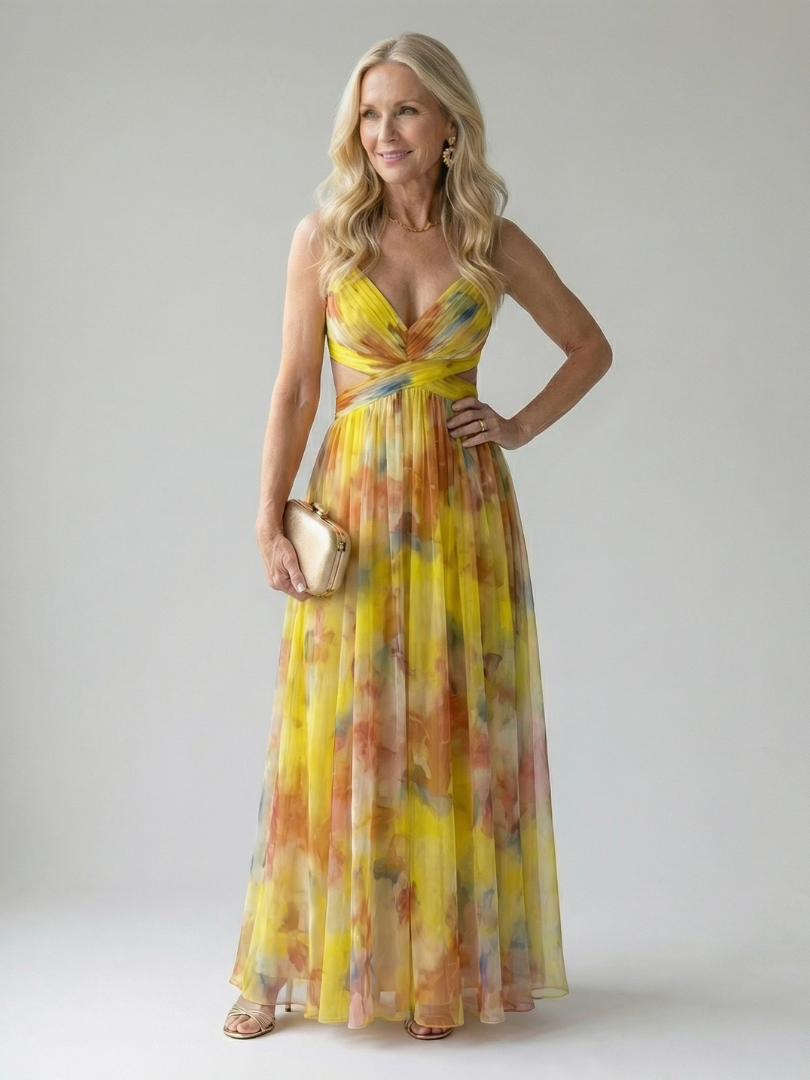 Isa Soft Wrap Maxi Dress