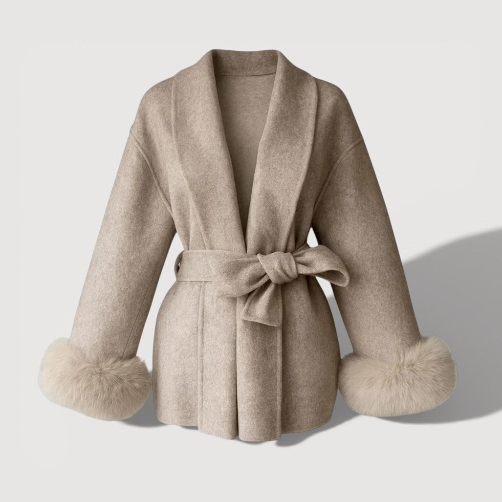 JULIA – BELTED WRAP COAT