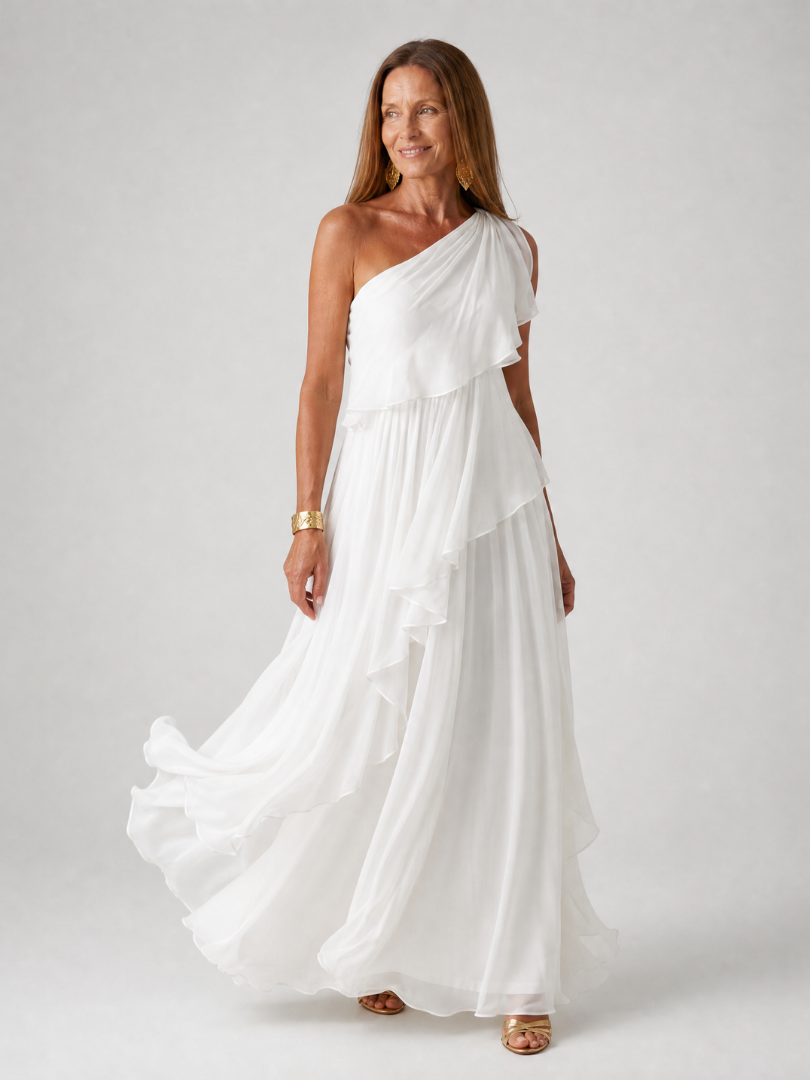 Talia | Cascading Ruffle Maxi Dress