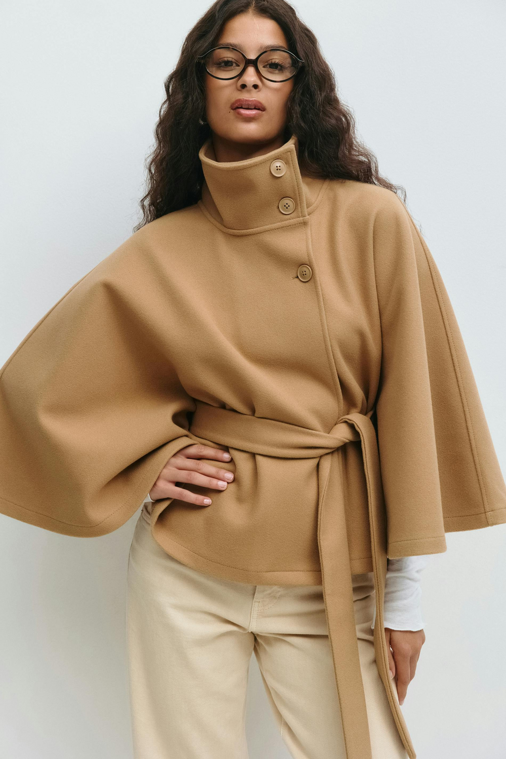 Ombrelle | Belted Cape Jacket