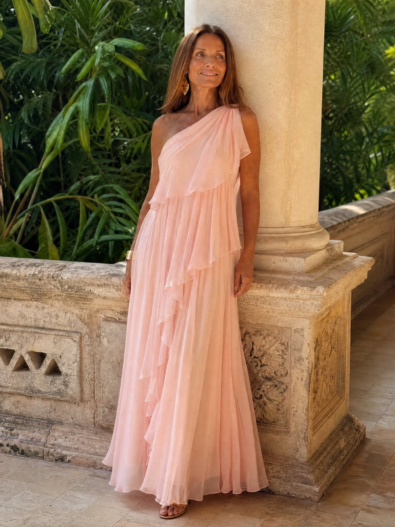 Talia | Cascading Ruffle Maxi Dress