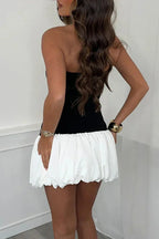Danielle - Bubble Hem Mini Dress