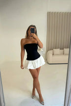 Danielle - Bubble Hem Mini Dress