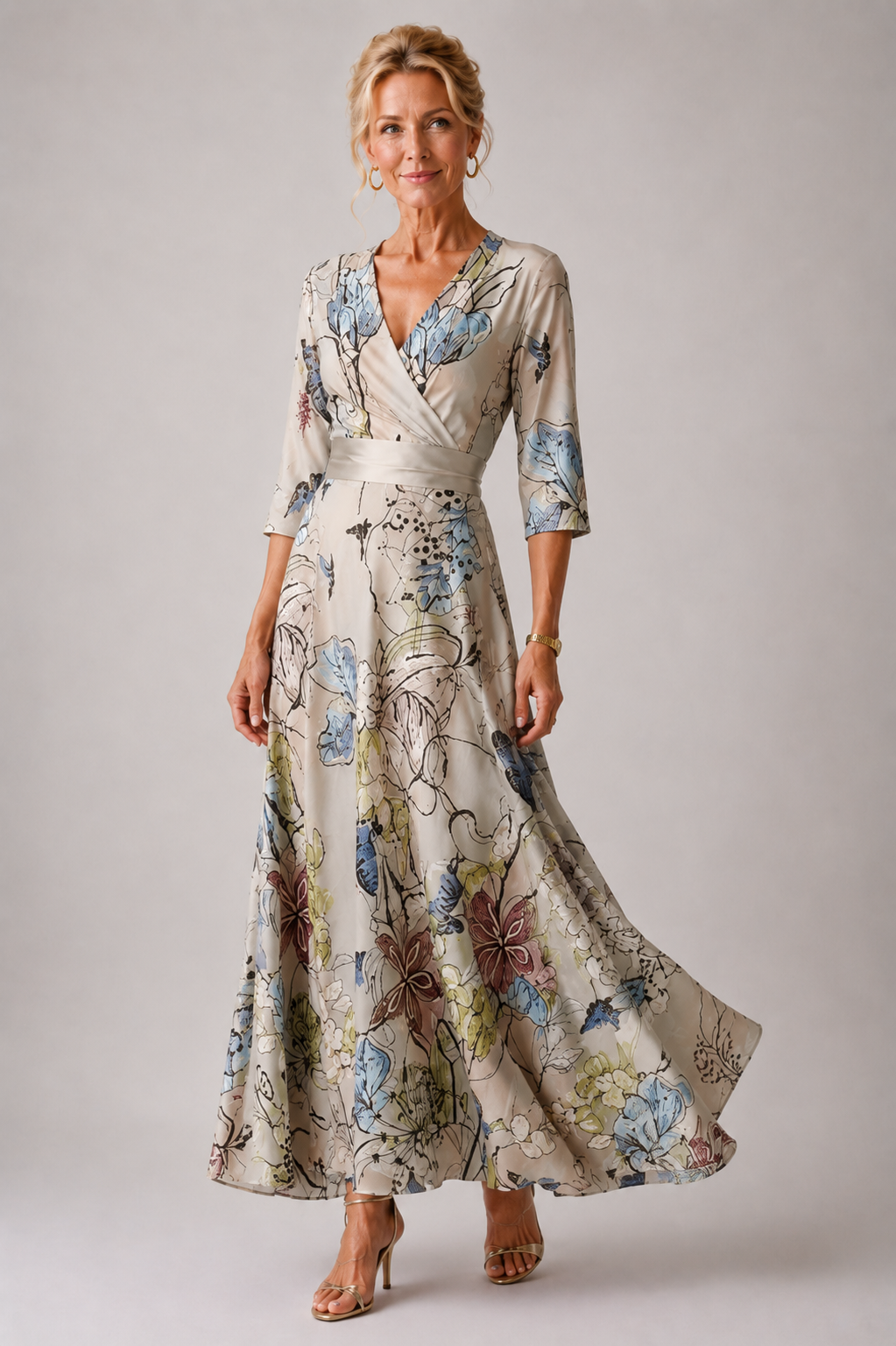 Yael | Chic Floral Print Dress