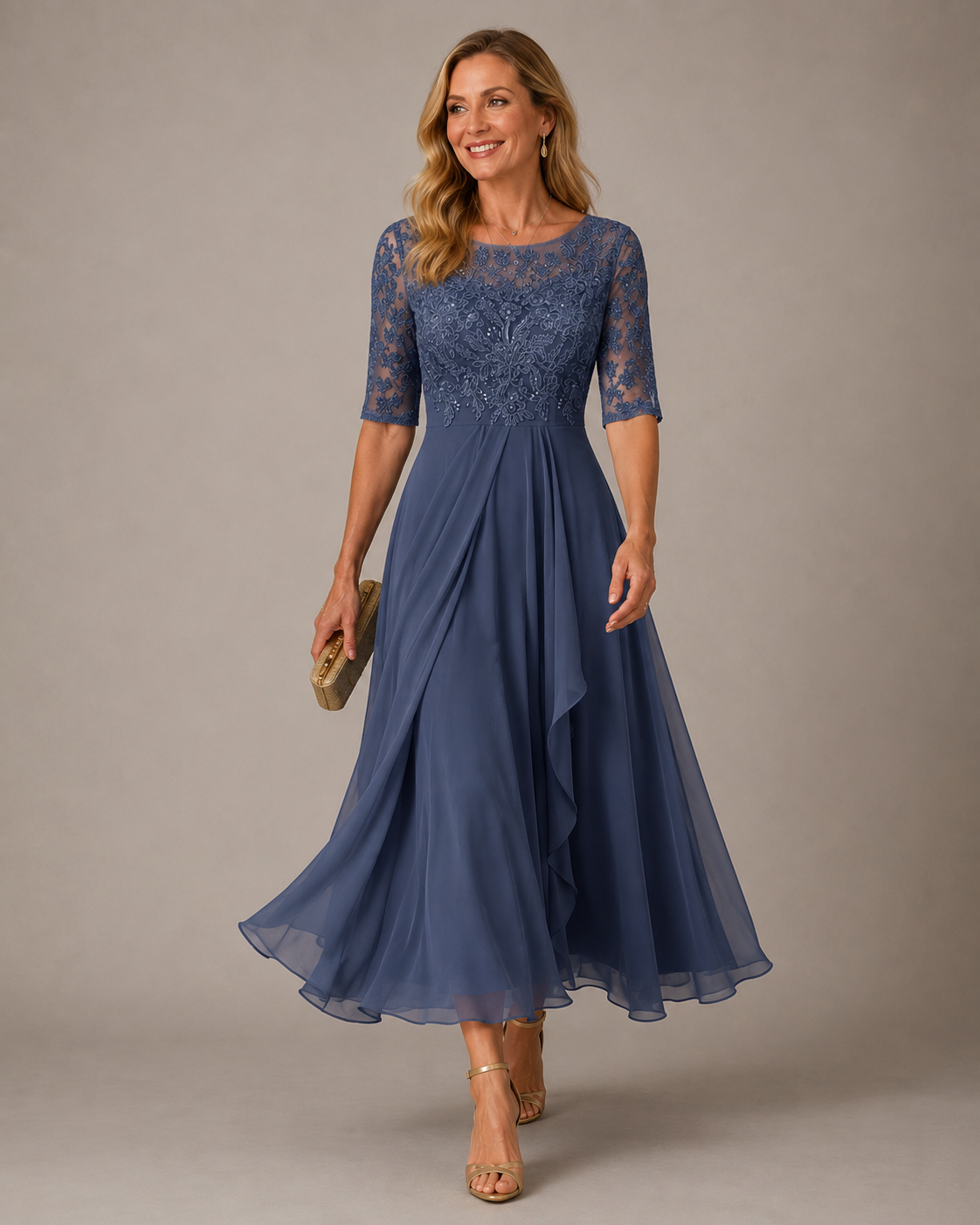 Rosa | Lace Midi Dress