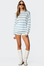 Skye Oversized Striped Knit Sweater
