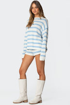 Skye Oversized Striped Knit Sweater