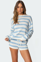 Skye Oversized Striped Knit Sweater