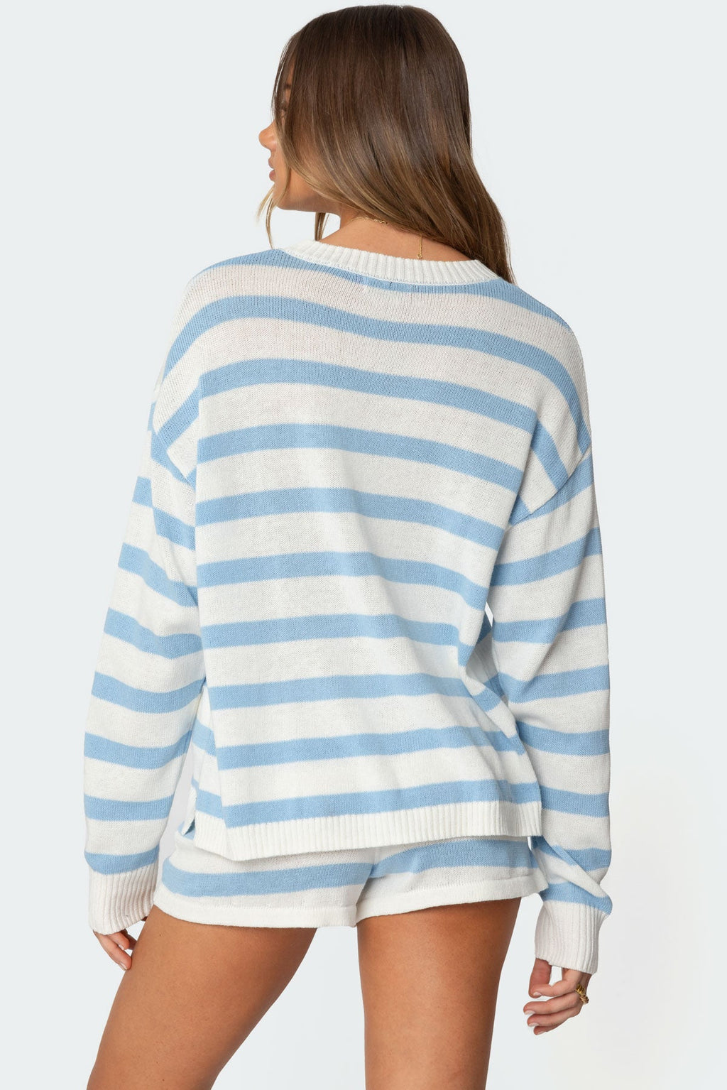 Skye Oversized Striped Knit Sweater