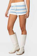Skye Striped Knit Shorts