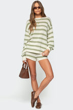 Skye Striped Knit Shorts