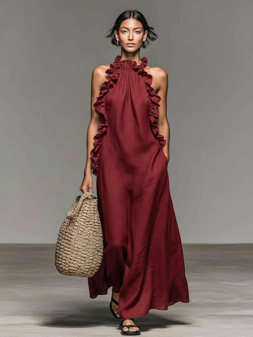 Gwyneth | Ruffled Maxi Dress