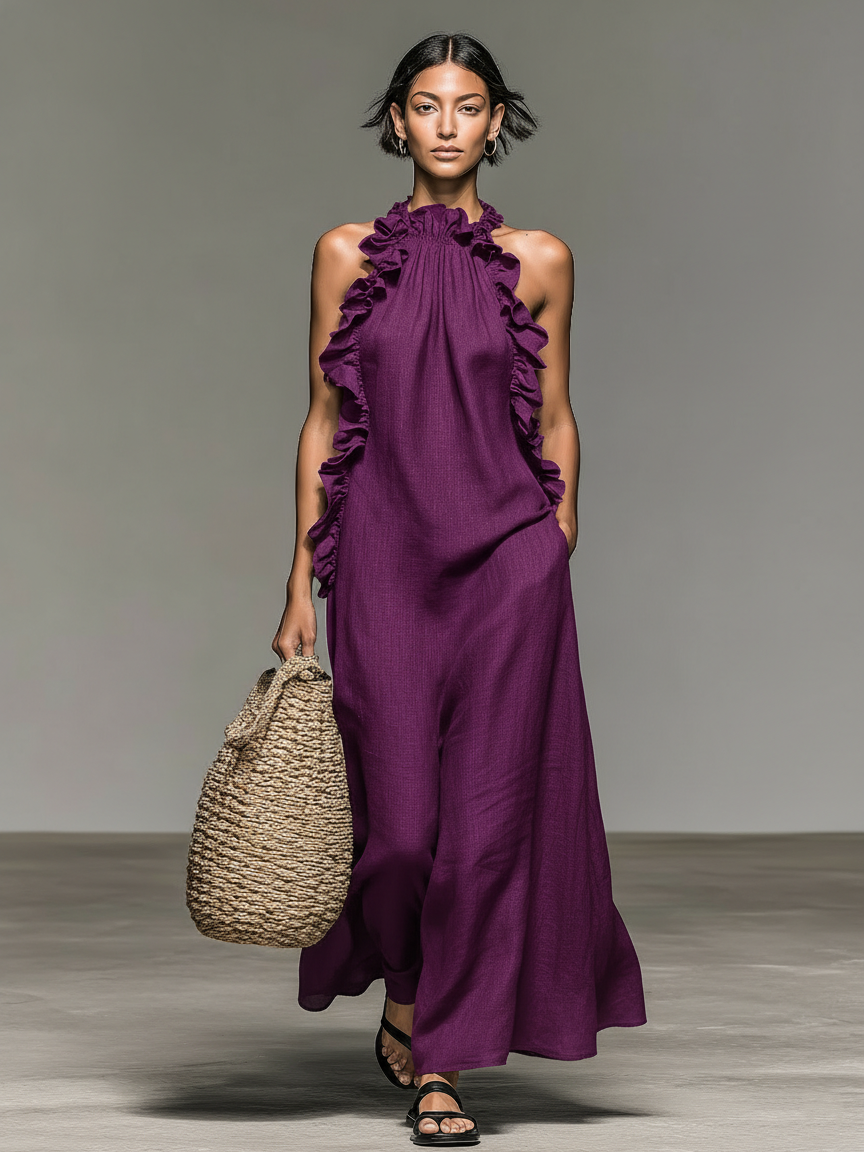 Gwyneth | Ruffled Maxi Dress