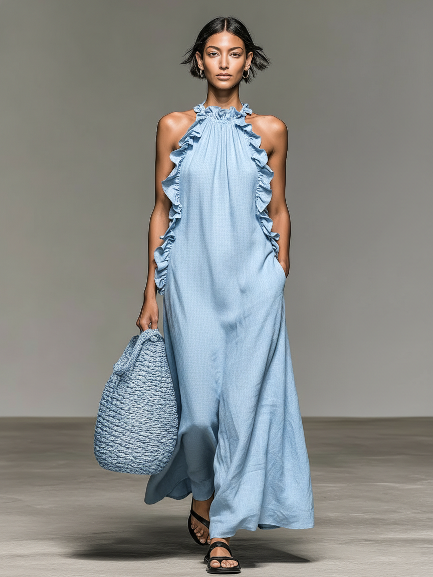 Gwyneth | Ruffled Maxi Dress